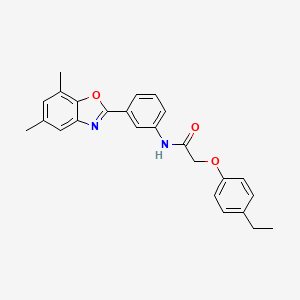 N-[3-(5,7-dimethyl-1,3-benzoxazol-2-yl)phenyl]-2-(4-ethylphenoxy)acetamide