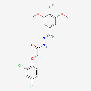 2-(2,4-dichlorophenoxy)-N'-[(E)-(4-hydroxy-3,5-dimethoxyphenyl)methylidene]acetohydrazide