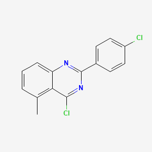 molecular formula C15H10Cl2N2 B1501955 4-Chloro-2-(4-chlorophenyl)-5-methylquinazoline CAS No. 885277-78-1