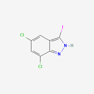 molecular formula C7H3Cl2IN2 B1501956 5,7-Dichloro-3-iodo-1H-indazole CAS No. 885271-35-2