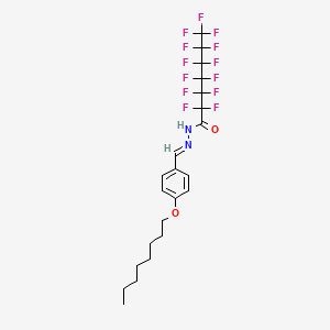 molecular formula C22H23F13N2O2 B15019590 2,2,3,3,4,4,5,5,6,6,7,7,7-Tridecafluoro-N'-[(E)-[4-(octyloxy)phenyl]methylidene]heptanehydrazide 