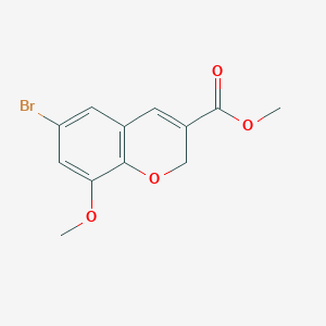 molecular formula C12H11BrO4 B1501960 6-Bromo-8-methoxy-2H-chromene-3-carboxylic acid methyl ester CAS No. 885271-18-1