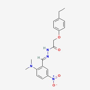 N'-[(E)-[2-(Dimethylamino)-5-nitrophenyl]methylidene]-2-(4-ethylphenoxy)acetohydrazide