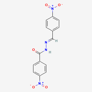 4-nitro-N'-[(E)-(4-nitrophenyl)methylidene]benzohydrazide