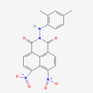 molecular formula C20H14N4O6 B15019735 2-(2,4-dimethylanilino)-6,7-dinitro-1H-benzo[de]isoquinoline-1,3(2H)-dione 