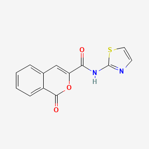 1-oxo-N-(thiazol-2-yl)-1H-isochromene-3-carboxamide