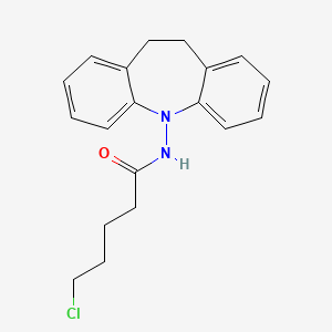 5-chloro-N-(10,11-dihydro-5H-dibenzo[b,f]azepin-5-yl)pentanamide