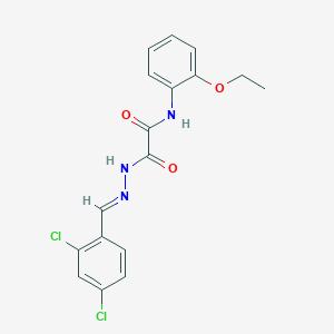 2-[(2E)-2-(2,4-dichlorobenzylidene)hydrazinyl]-N-(2-ethoxyphenyl)-2-oxoacetamide