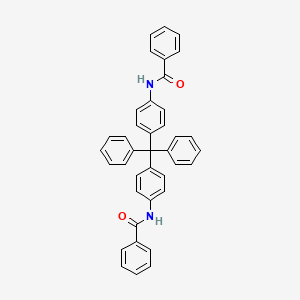 N-{4-[(4-Benzamidophenyl)diphenylmethyl]phenyl}benzamide