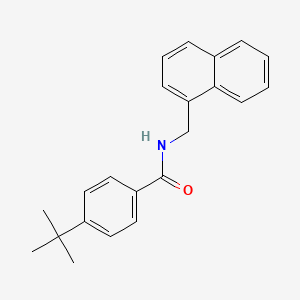 molecular formula C22H23NO B15019842 4-tert-butyl-N-(naphthalen-1-ylmethyl)benzamide 