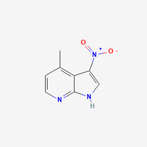 molecular formula C8H7N3O2 B1501985 4-methyl-3-nitro-1H-pyrrolo[2,3-b]pyridine CAS No. 4893-92-9