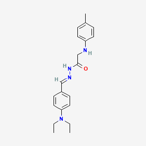 molecular formula C20H26N4O B15019902 N'-(4-(Diethylamino)benzylidene)-2-(4-toluidino)acetohydrazide 