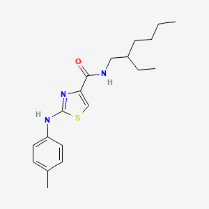 N-(2-ethylhexyl)-2-[(4-methylphenyl)amino]-1,3-thiazole-4-carboxamide