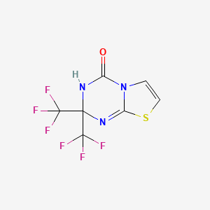 2,2-bis(trifluoromethyl)-3H-[1,3]thiazolo[3,2-a][1,3,5]triazin-4-one