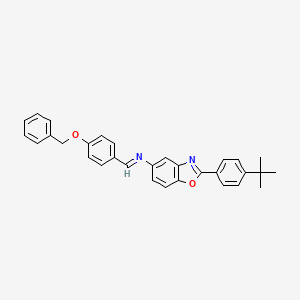 N-{(E)-[4-(benzyloxy)phenyl]methylidene}-2-(4-tert-butylphenyl)-1,3-benzoxazol-5-amine