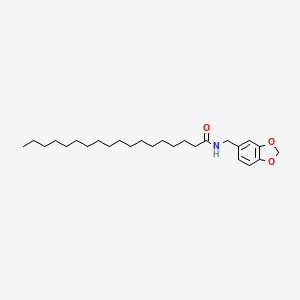 molecular formula C26H43NO3 B15020079 N-(1,3-benzodioxol-5-ylmethyl)octadecanamide 