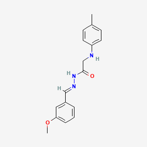 molecular formula C17H19N3O2 B15020130 N'-[(E)-(3-Methoxyphenyl)methylidene]-2-[(4-methylphenyl)amino]acetohydrazide 