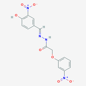 N'-[(E)-(4-hydroxy-3-nitrophenyl)methylidene]-2-(3-nitrophenoxy)acetohydrazide