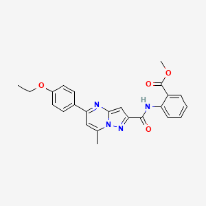 molecular formula C24H22N4O4 B15020150 Methyl 2-[5-(4-ethoxyphenyl)-7-methylpyrazolo[1,5-a]pyrimidine-2-amido]benzoate 