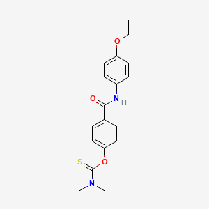 O-{4-[(4-ethoxyphenyl)carbamoyl]phenyl} dimethylcarbamothioate