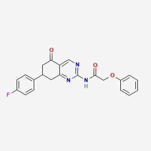 N-[7-(4-fluorophenyl)-5-oxo-5,6,7,8-tetrahydroquinazolin-2-yl]-2-phenoxyacetamide