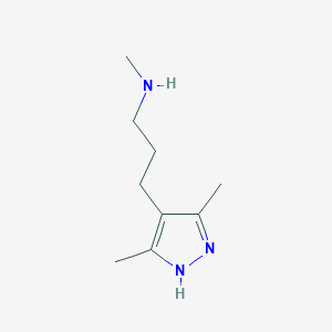 3-(3,5-Dimethyl-1H-pyrazol-4-yl)-N-methylpropan-1-amine