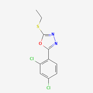 2-(2,4-Dichlorophenyl)-5-ethylsulfanyl-1,3,4-oxadiazole