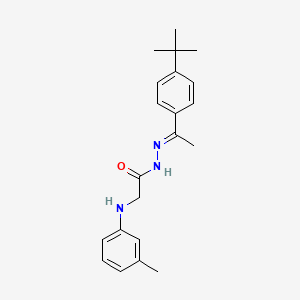 N'-[(1E)-1-(4-Tert-butylphenyl)ethylidene]-2-[(3-methylphenyl)amino]acetohydrazide