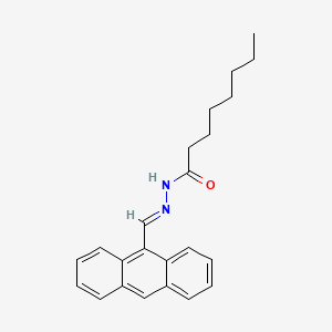 molecular formula C23H26N2O B15020407 N'-[(E)-anthracen-9-ylmethylidene]octanehydrazide 