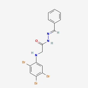 molecular formula C15H12Br3N3O B15020413 N'-[(E)-Phenylmethylidene]-2-[(2,4,5-tribromophenyl)amino]acetohydrazide 