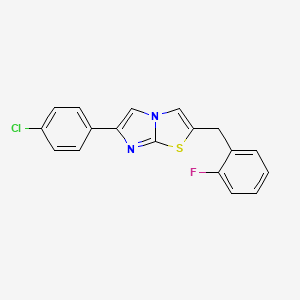 6-(4-Chlorophenyl)-2-(2-fluorobenzyl)imidazo[2,1-b][1,3]thiazole