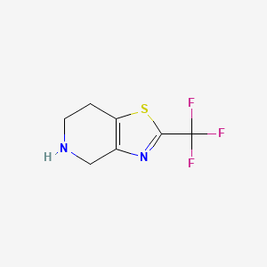 molecular formula C7H7F3N2S B1502045 2-(Trifluoromethyl)-4,5,6,7-tetrahydrothiazolo[4,5-C]pyridine CAS No. 794451-99-3