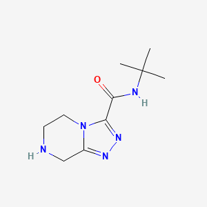molecular formula C10H17N5O B1502048 N-Tert-butyl-5,6,7,8-tetrahydro-[1,2,4]triazolo[4,3-A]pyrazine-3-carboxamide CAS No. 723286-71-3