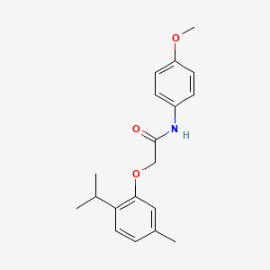 molecular formula C19H23NO3 B15020498 N-(4-methoxyphenyl)-2-[5-methyl-2-(propan-2-yl)phenoxy]acetamide 