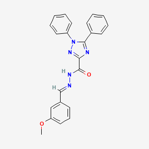 N'-[(E)-(3-methoxyphenyl)methylidene]-1,5-diphenyl-1H-1,2,4-triazole-3-carbohydrazide