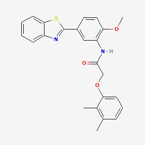 molecular formula C24H22N2O3S B15020576 N-[5-(1,3-benzothiazol-2-yl)-2-methoxyphenyl]-2-(2,3-dimethylphenoxy)acetamide 