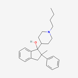 molecular formula C25H33NO B1502059 1-(1-Butyl-4-piperidyl)-2-methyl-2-phenyl-1-indanol CAS No. 3977-79-5