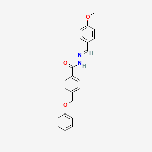 N'-[(E)-(4-methoxyphenyl)methylidene]-4-[(4-methylphenoxy)methyl]benzohydrazide