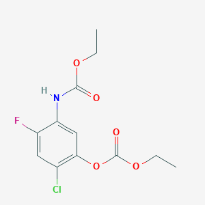 2-Chloro-5-[(ethoxycarbonyl)amino]-4-fluorophenylcarbonic acid ethyl ester