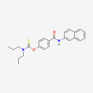 O-[4-(naphthalen-2-ylcarbamoyl)phenyl] dipropylcarbamothioate