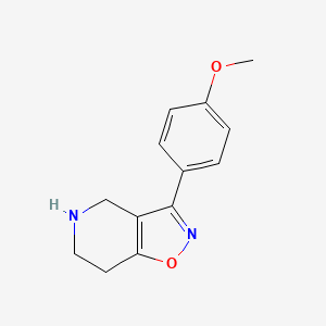 molecular formula C13H14N2O2 B1502068 3-(4-Methoxyphenyl)-4,5,6,7-tetrahydroisoxazolo[4,5-C]pyridine CAS No. 1188264-45-0