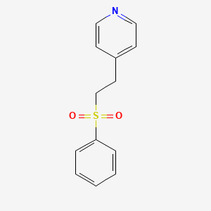 molecular formula C13H13NO2S B15020692 4-[2-(Benzenesulfonyl)ethyl]pyridine 