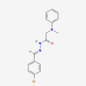 N'-[(E)-(4-Bromophenyl)methylidene]-2-[methyl(phenyl)amino]acetohydrazide