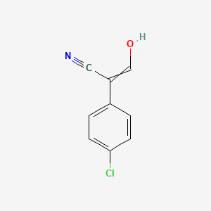 molecular formula C9H6ClNO B1502072 2-(4-Chlorophenyl)-3-hydroxyprop-2-enenitrile CAS No. 53283-56-0