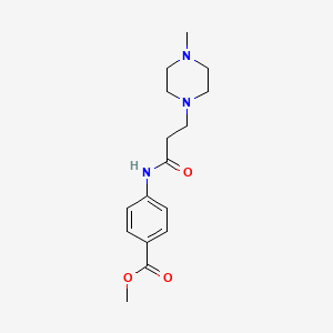 Methyl 4-{[3-(4-methylpiperazin-1-yl)propanoyl]amino}benzoate