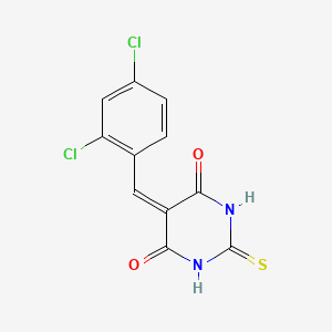 5-(2,4-dichlorobenzylidene)-2-thioxodihydropyrimidine-4,6(1H,5H)-dione