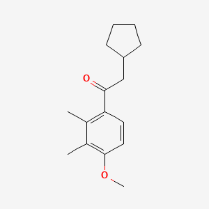 2-Cyclopentyl-1-(4-methoxy-2,3-dimethylphenyl)ethanone