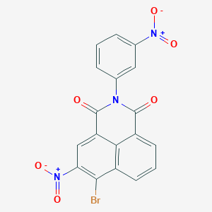 6-bromo-5-nitro-2-(3-nitrophenyl)-1H-benzo[de]isoquinoline-1,3(2H)-dione