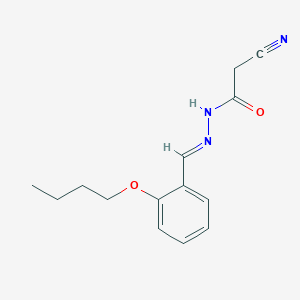 N'-[(E)-(2-butoxyphenyl)methylidene]-2-cyanoacetohydrazide