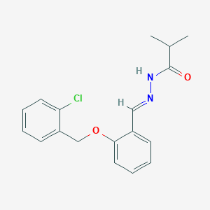 N'-[(E)-{2-[(2-chlorobenzyl)oxy]phenyl}methylidene]-2-methylpropanehydrazide